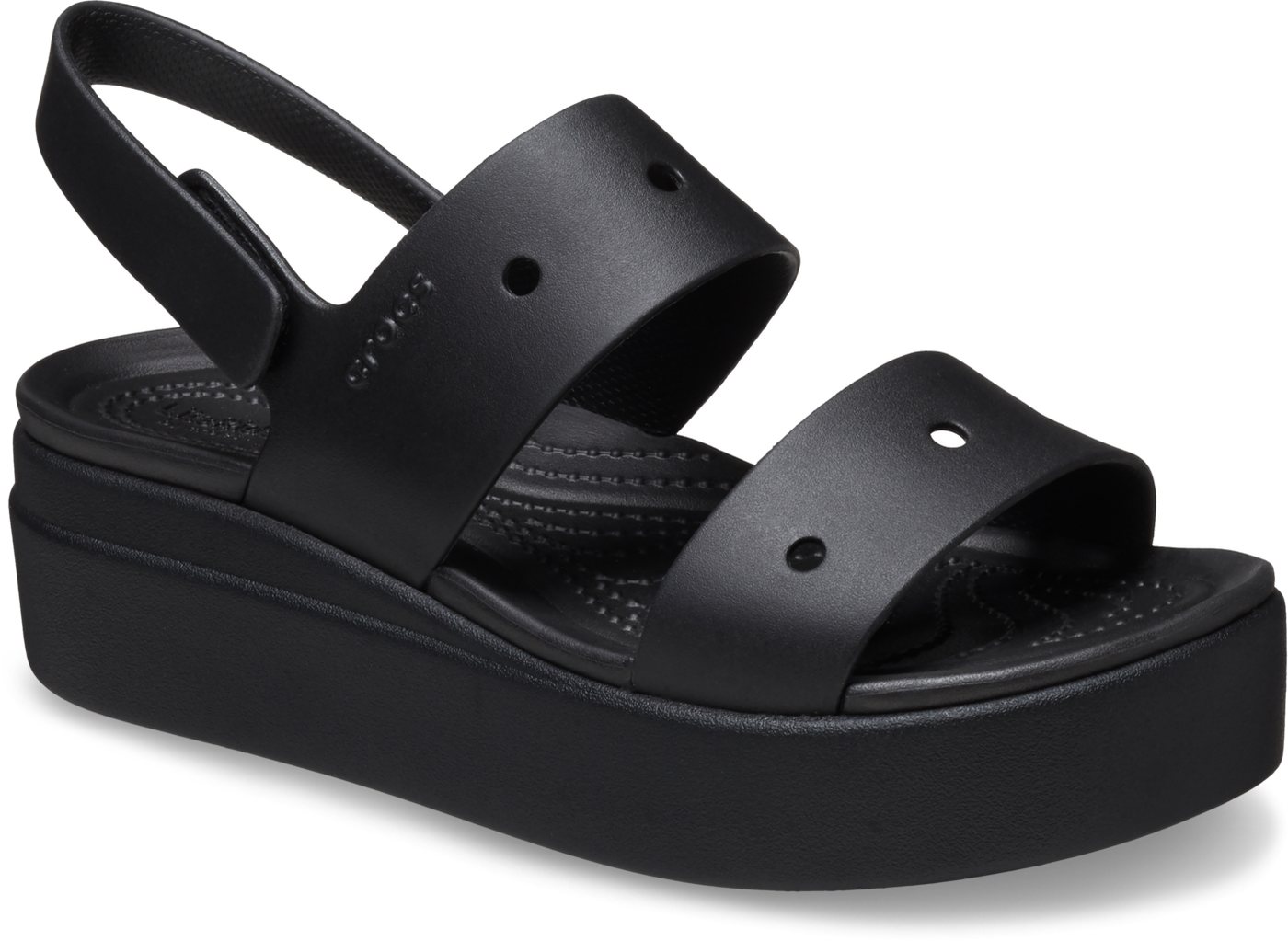 Crocs Brooklyn 4U Plateausandale Sommerschuh, Sandalette, Riemchensandale mit Klettverschluss