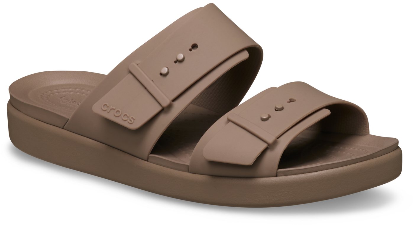 Crocs Brooklyn Buckle Low Pantolette Sommerschuh, Strandschuh, Hausschuh mit Softfußbett
