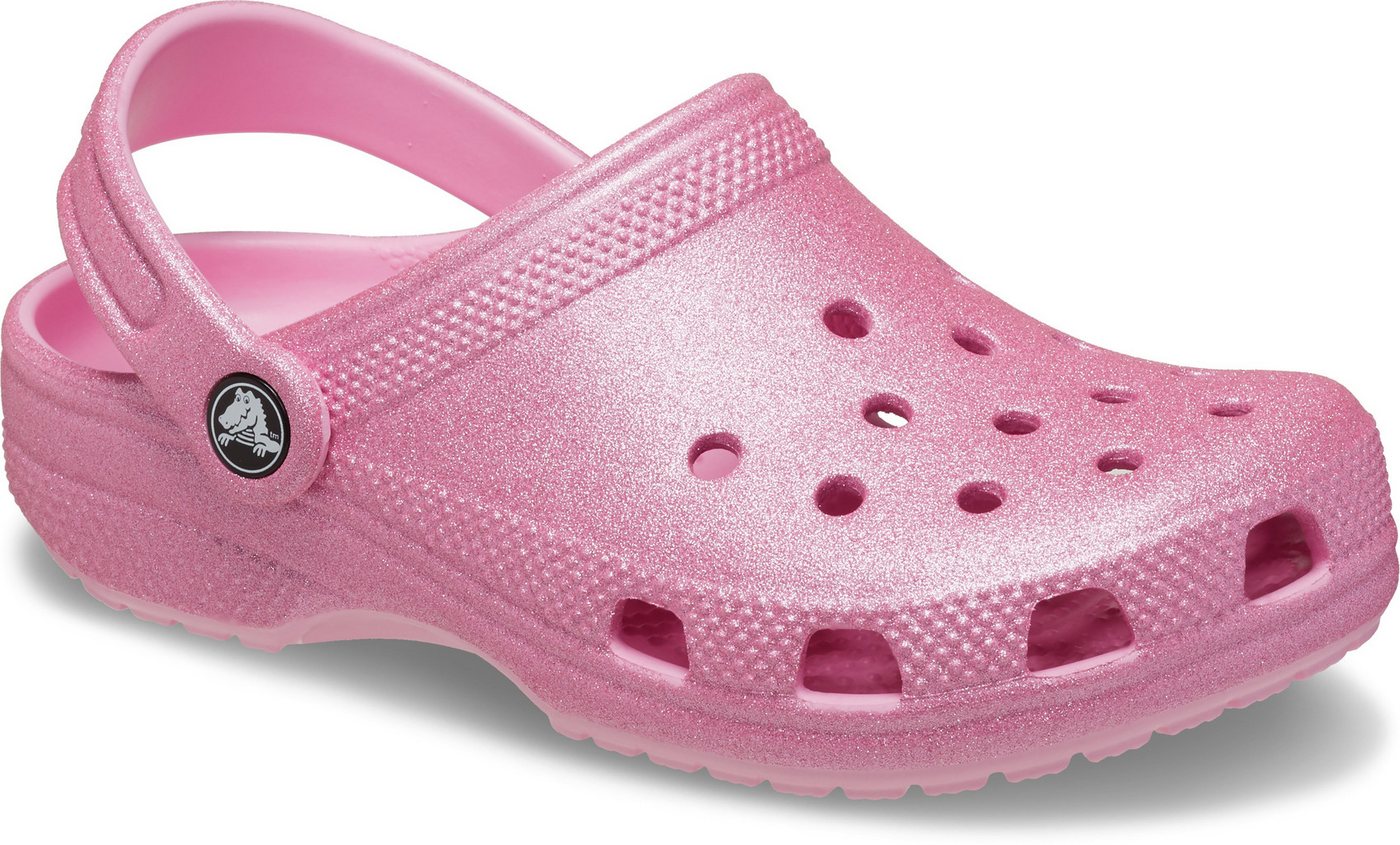 Crocs Classic Clog Clog Glitzerschuh, Babyschuh, Sommerschuh mit allover Schimmer