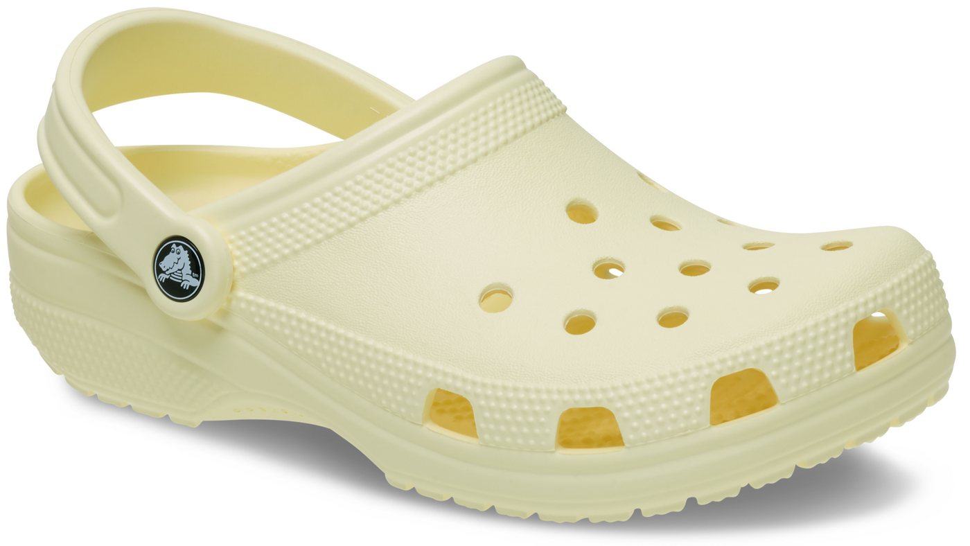 Crocs Classic Clog Clog, Sommerschuh, Schlappen, Hausschuh passt zu Jibbitz (gelb)