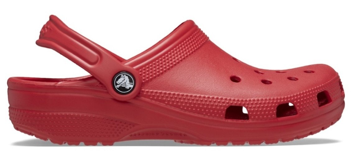 Crocs Classic Clog Clog, Sommerschuh, Schlappen, Hausschuh passt zu Jibbitz (rot)