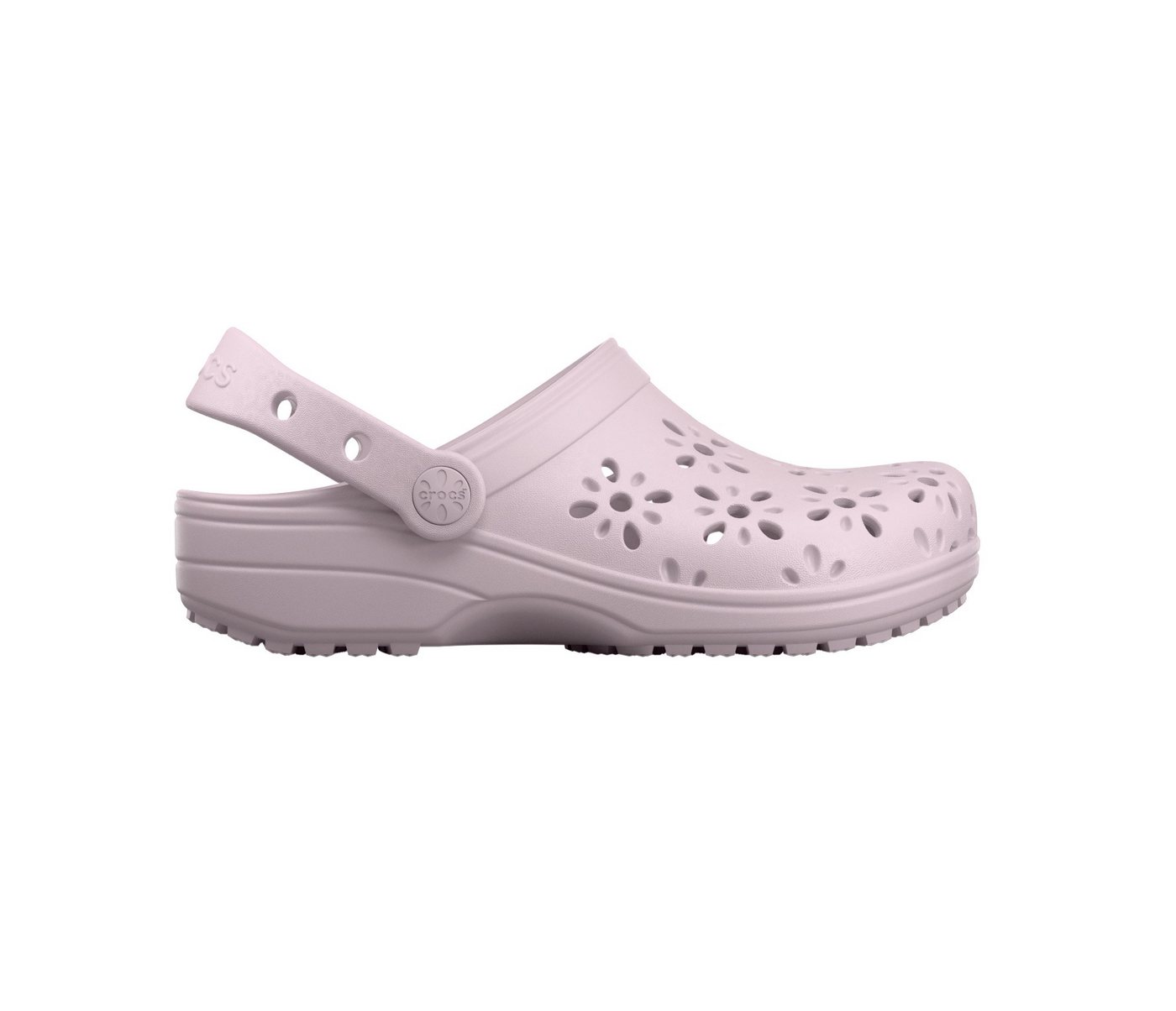 Crocs Classic Floral Cut Out Clog Clog Sommerschuh, Sandale, Strandschuh mit schwenkbarem Fersenriemen
