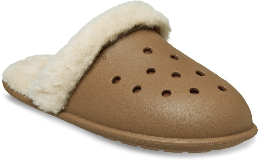 Crocs Classic Fuzz Scuff Pantoffel Hausschuh, Clog mit Warmfutter