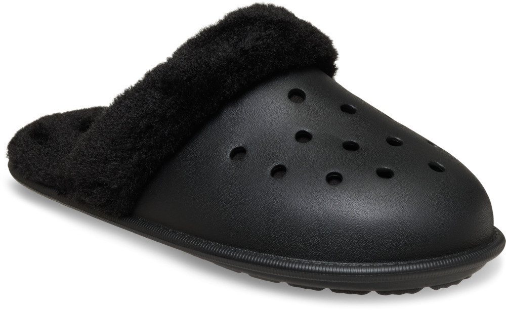 Crocs Classic Fuzz Scuff Pantoffel Hausschuh, Clog mit Warmfutter