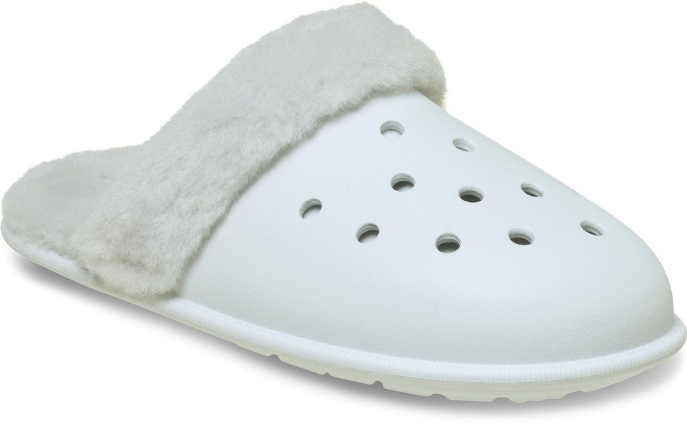 Crocs Classic Fuzz Scuff Pantoffel mit gepolsterter Innensohle