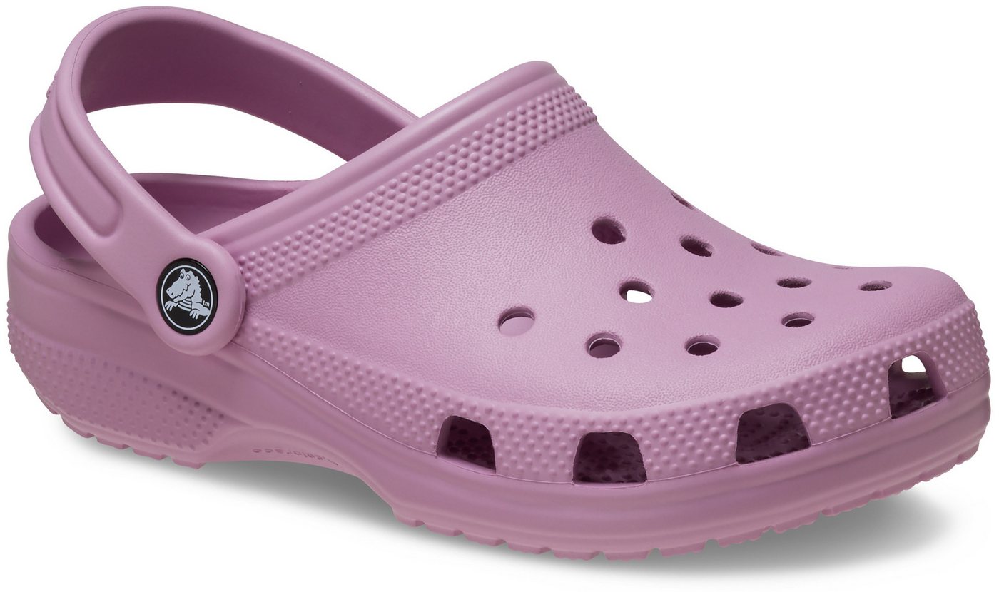 Crocs Classic K Clog Sommerschuh, Hausschuh, Badeschuh mit schwenkbarem Fersenriemchen (fliederfarben)