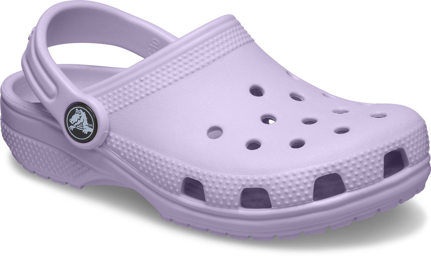 Crocs Classic K Clog Sommerschuh, Hausschuh, Badeschuh mit schwenkbarem Fersenriemchen (lavendel)