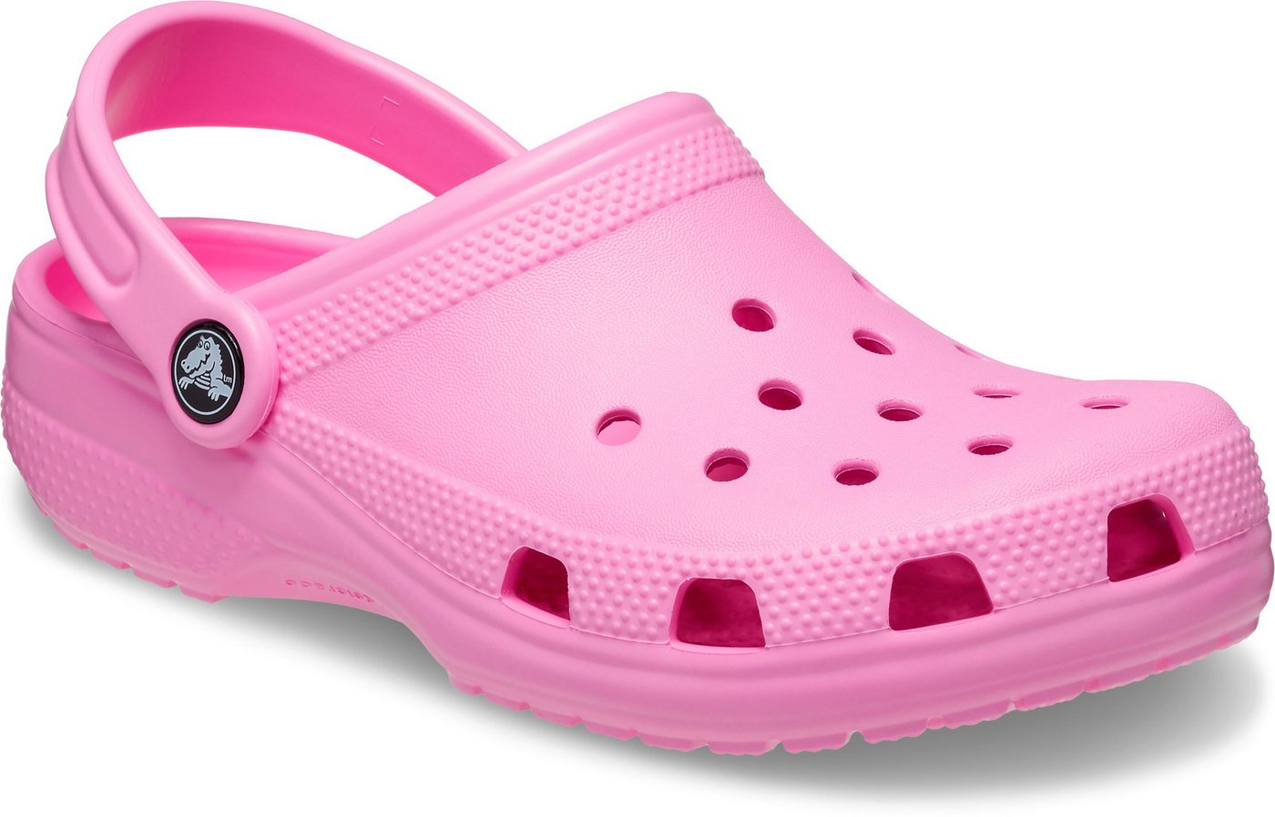 Crocs Classic K Clog Sommerschuh, Hausschuh, Badeschuh mit schwenkbarem Fersenriemchen (rosa)