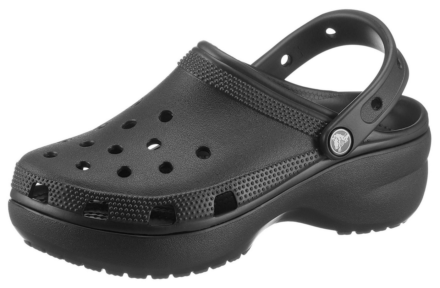 Crocs Classic Platform Clog W Clog, Sommerschuh, Schlappen, Hausschuh, trendige Plateausohle
