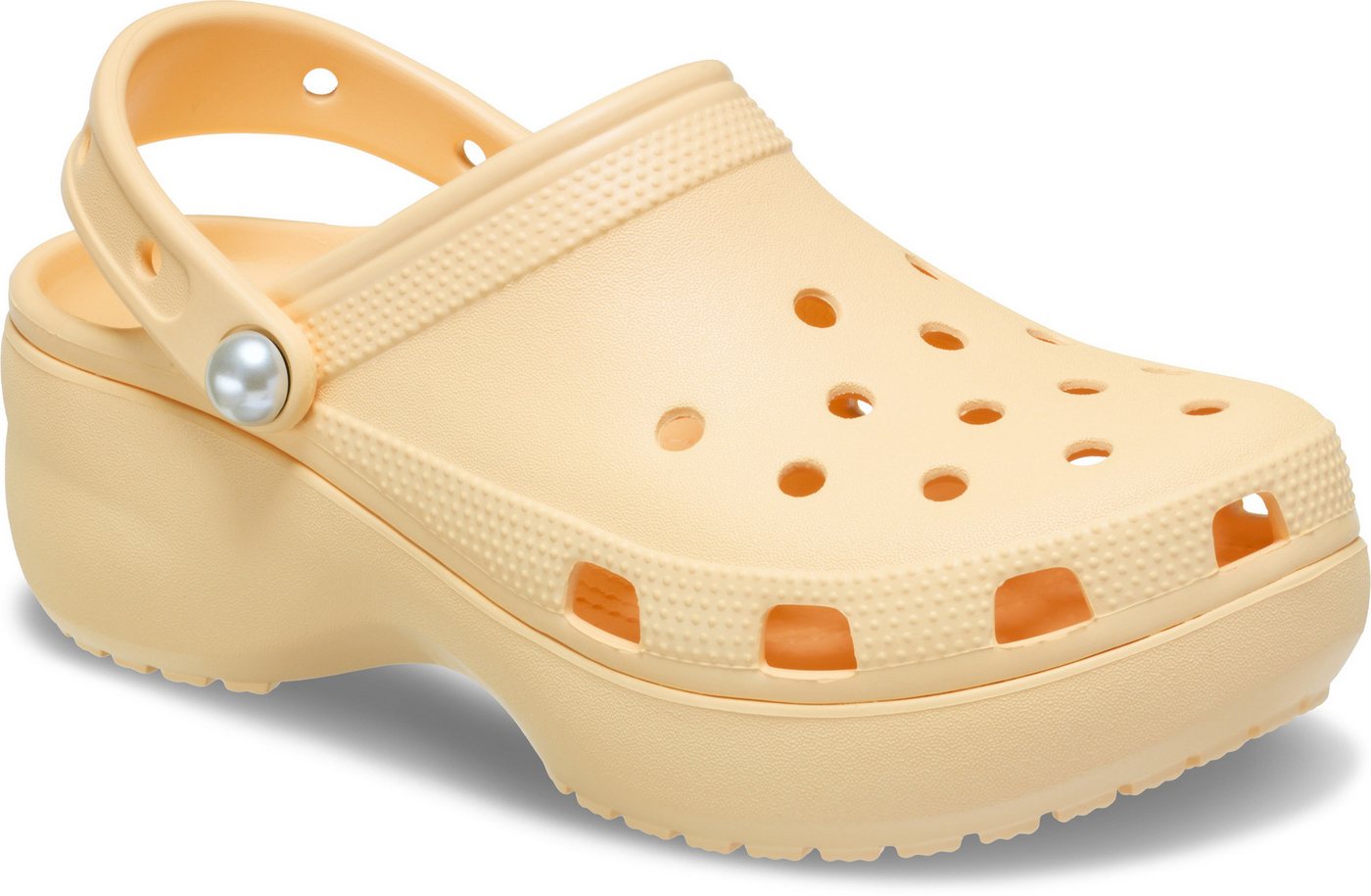 Crocs Classic Platform Pearl Clog Clog, Plateaschuh, Sandale mit Zierperlen