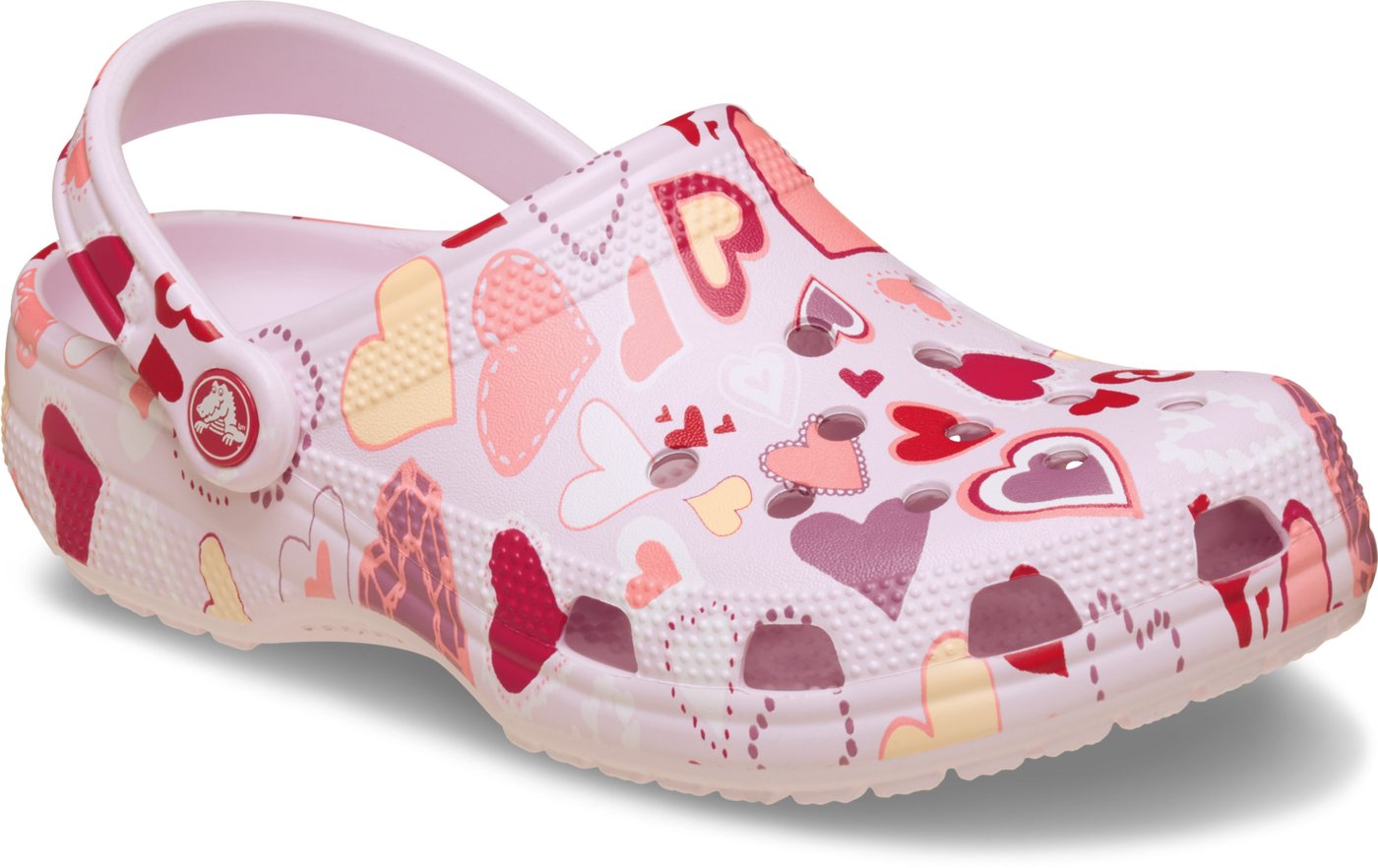 Crocs Classic Vday Clog Clog Sommerschuh, Strandschuh, Hausschuh mit Fersenriemen