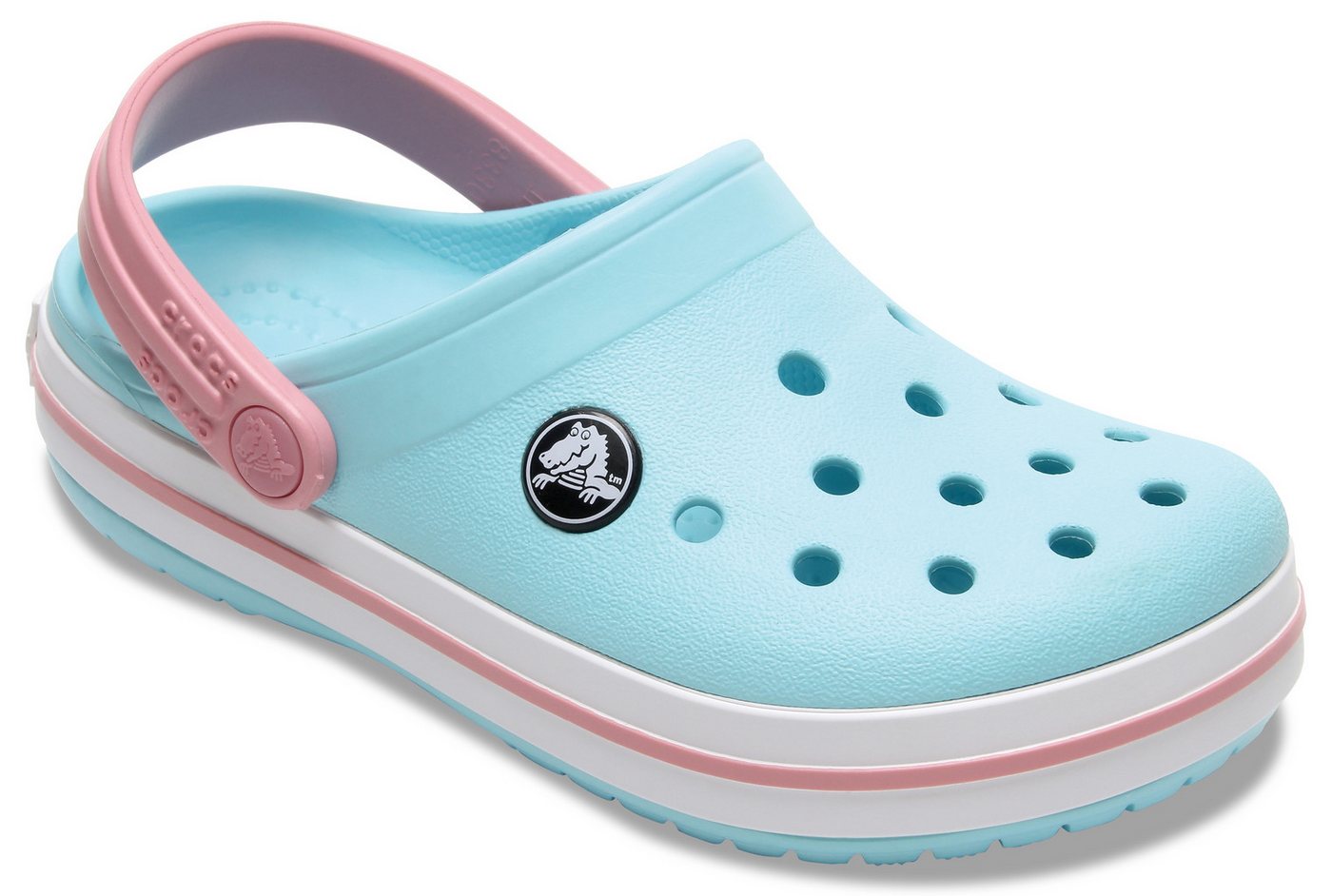 Crocs Crocband Clog K Clog Sommerschuh, Schlappen, Hausschuh, Badeschuh mit Kontrast-Akzenten