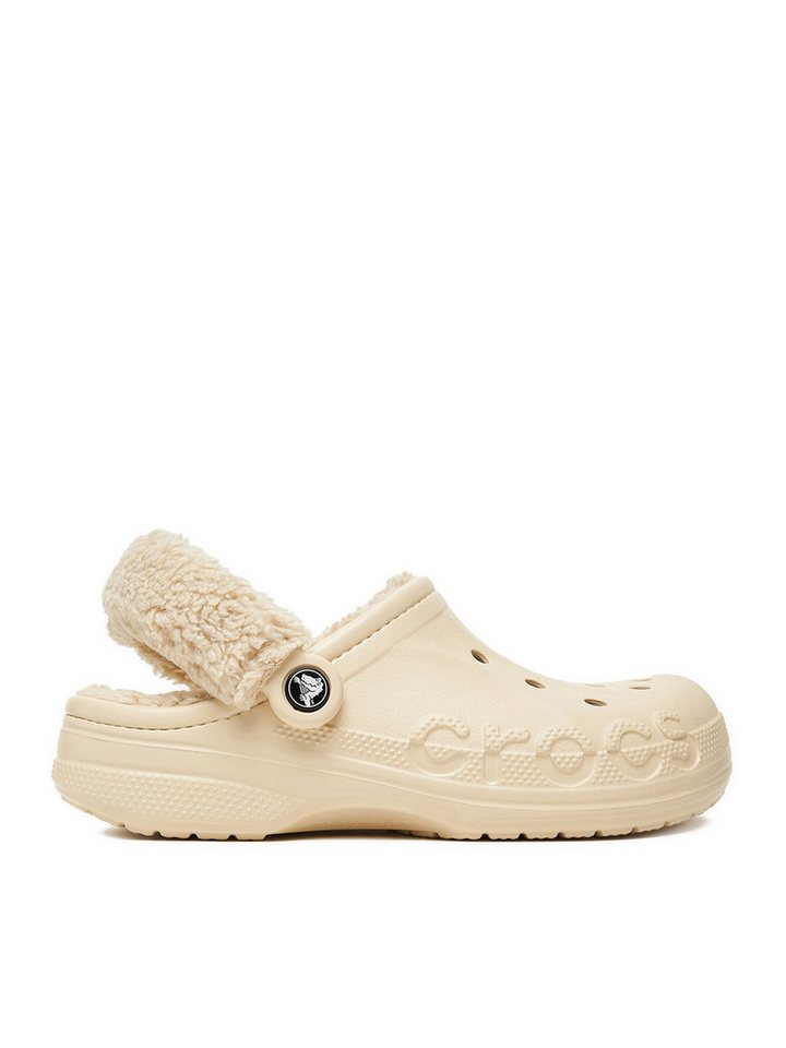 Crocs Damen Flip-Flops Crocs-C-BAYA LINED FUZZ STRAP CLOG 206633-11S B Badepantolette