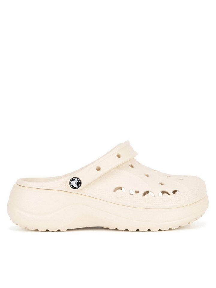 Crocs Damen Flip-Flops Crocs-C-BAYA PLATFORM CLOG 208186-11S Beige Bei Badepantolette