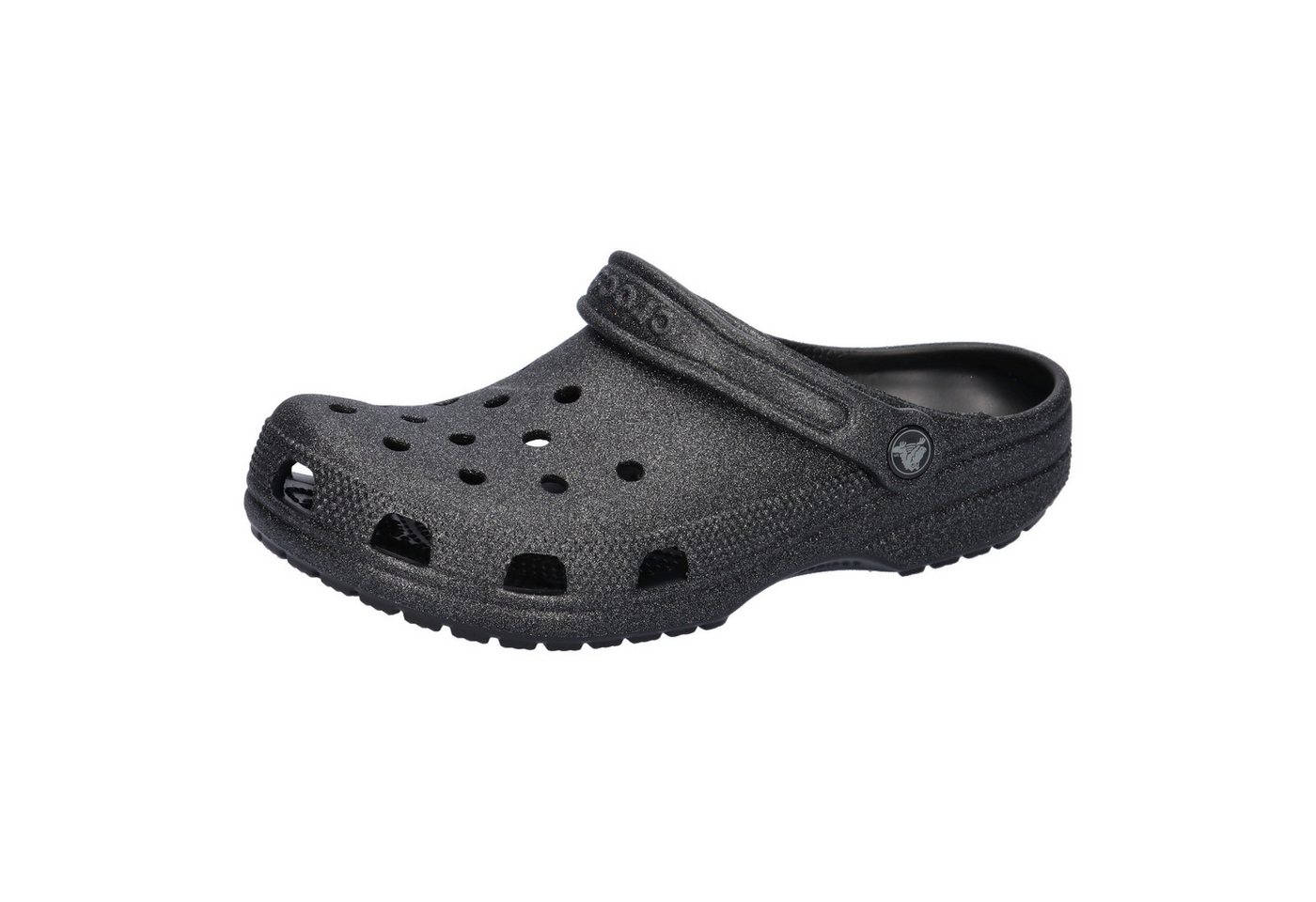Crocs Damen Schuhe Classic Glitter Clog 205942 Sandale (schwarz)