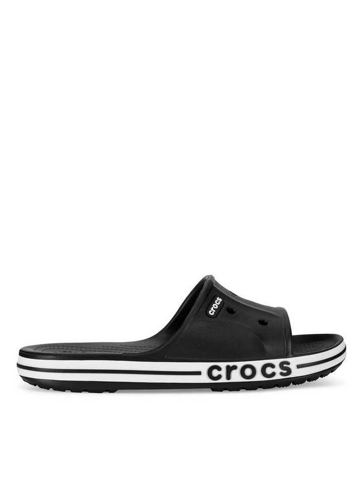 Crocs Herren Flip Flops Crocs-BAYABAND SLIDE 205392-066 Schwarz Weiß S Badepantolette