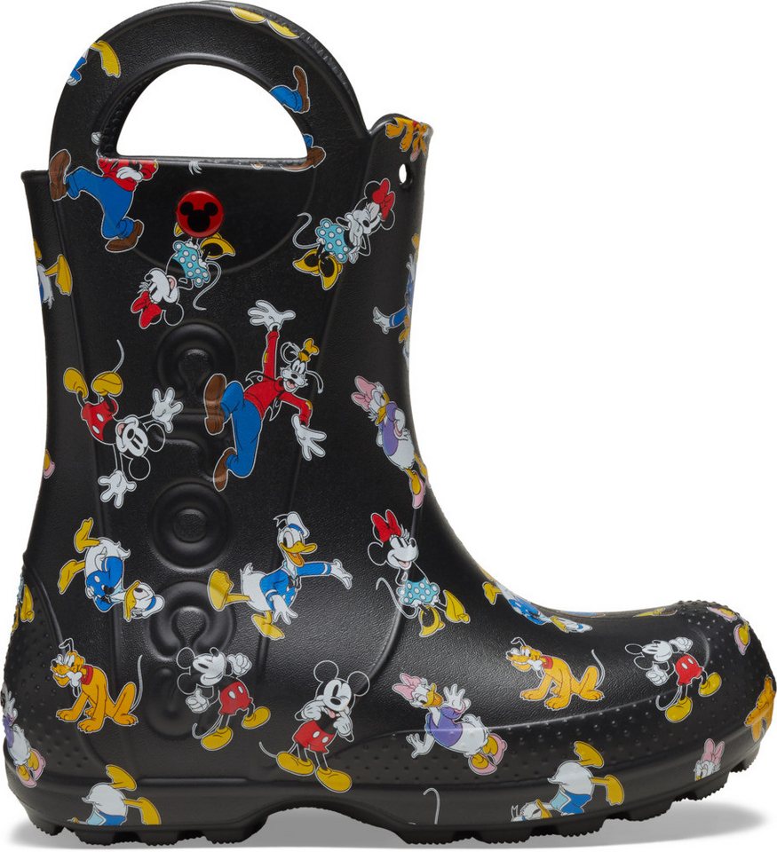 Crocs Kids' Mickey & Friends Handle It Gummistiefel Regenstiefel, Matschstiefel mit coolem Motiv