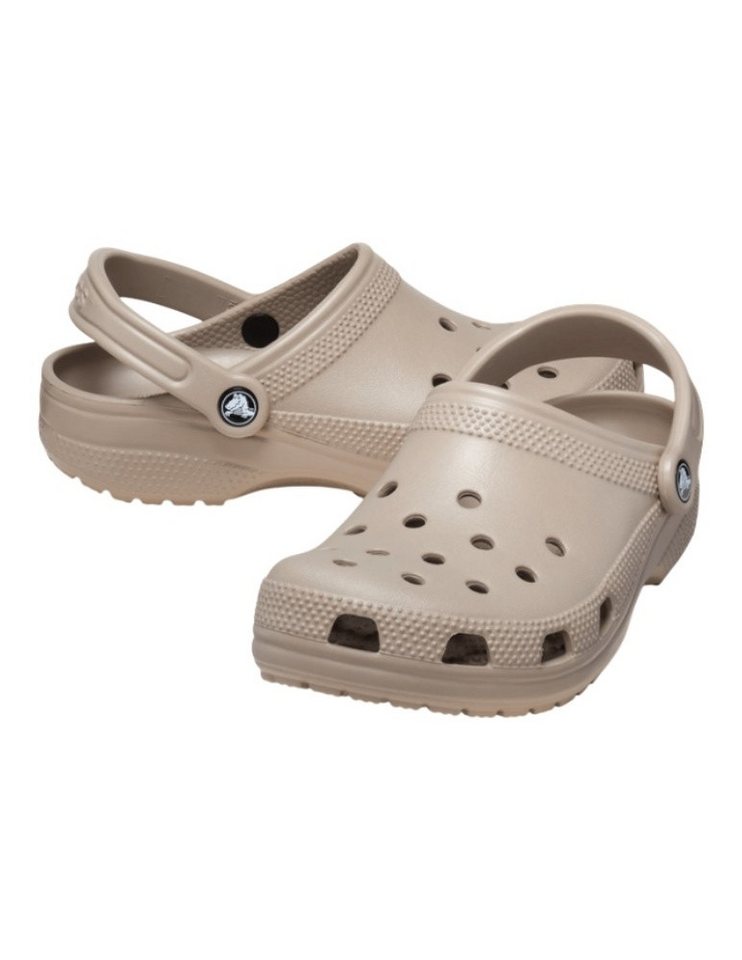 Crocs Sandale Classic Clog Taupe beigebraun Badeschuh