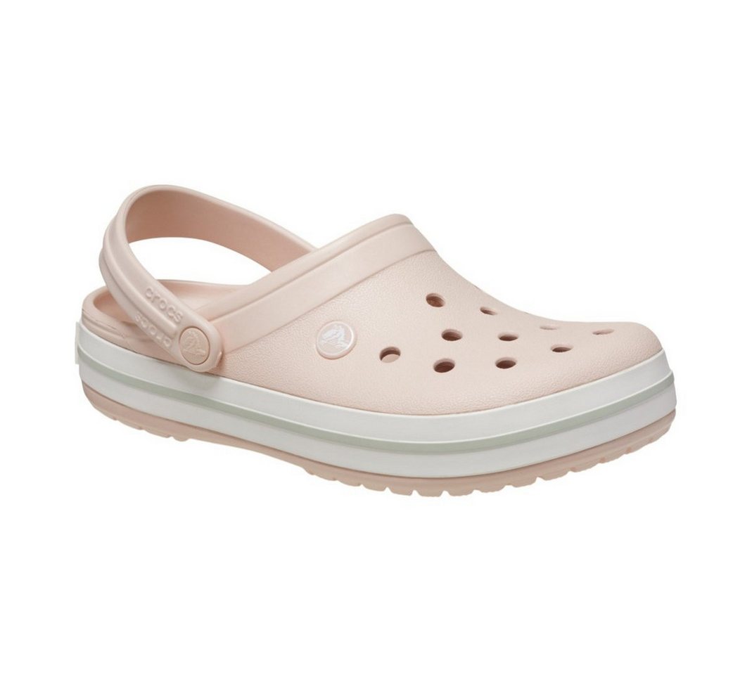 Crocs Sandale Crocband Clog pink/weiss Damen Badeschuh