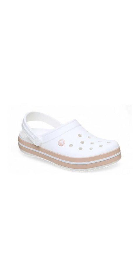Crocs Sandale Crocband Clog weiss/carmel Damen Badeschuh