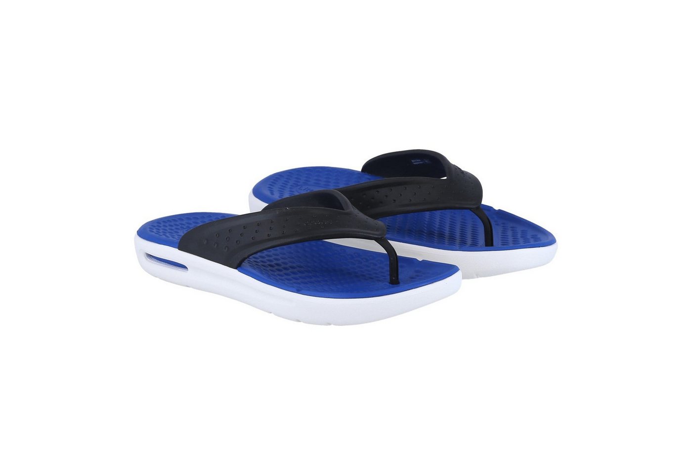 Crocs Sandale InMotion LiteRide Flip weiss/blau/schwarz Badeschuh