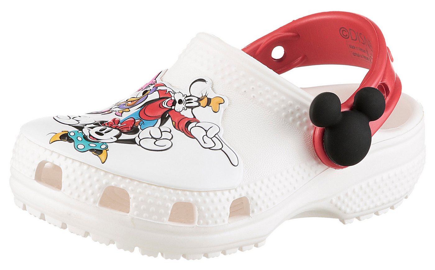 Crocs Toddler Mickey and Friends Classic Clog Clog Hausschuh mit buntem Motiv