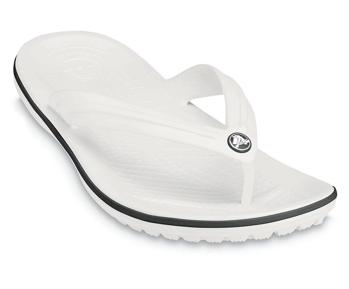 Crocs Zehensandale Crocband Flip weiss - 1 Paar Badeschuh