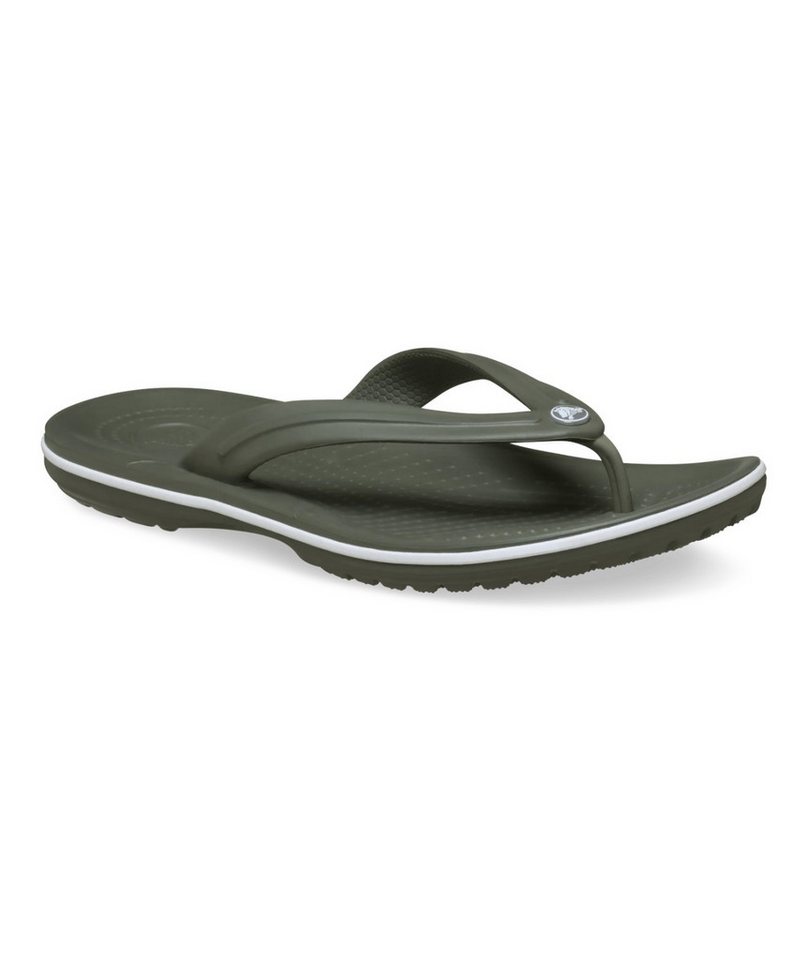 Crocs Zehensandalen Crocband Flip olivegrün - 1 Paar Badeschuh