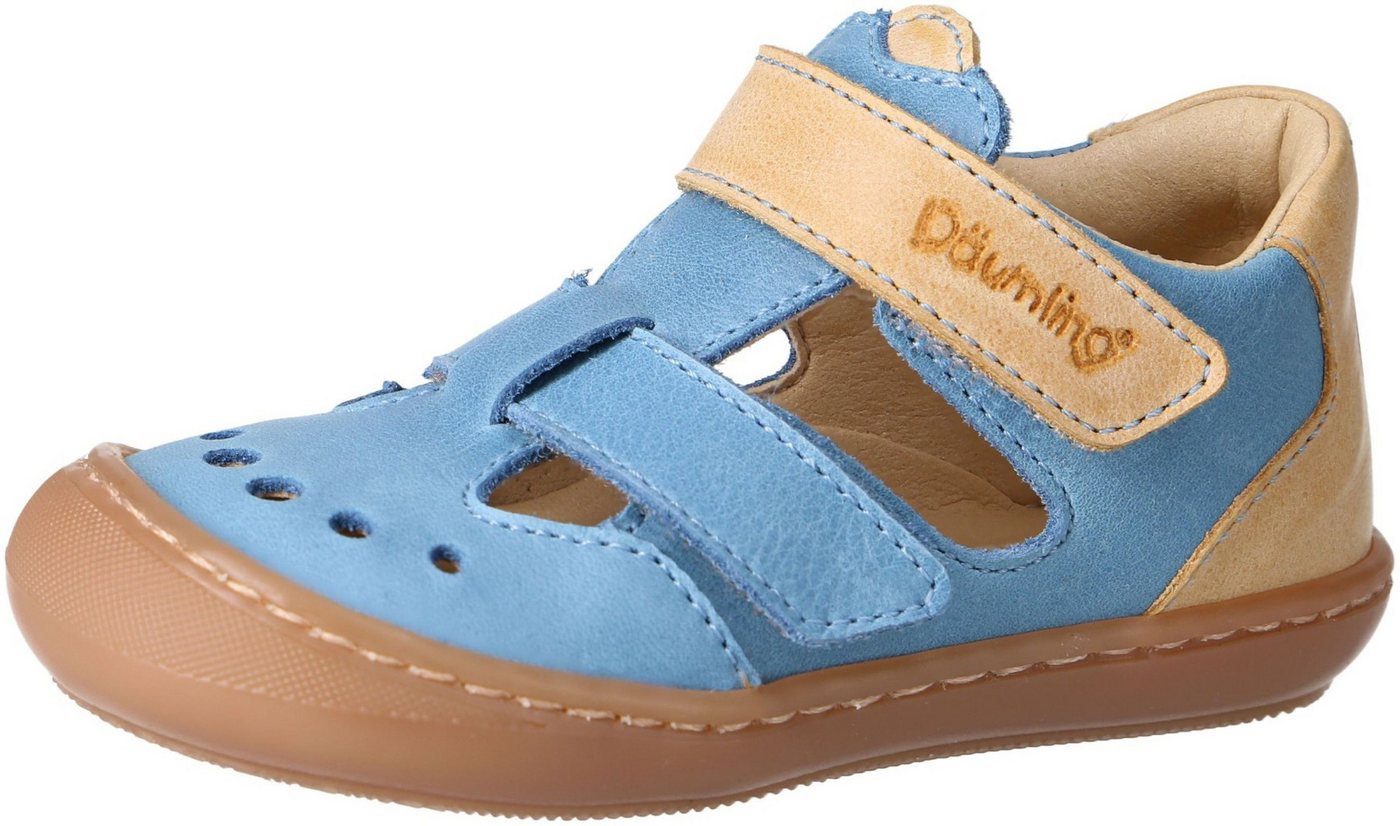 Däumling Kinder Lauflern Sena Lauflernschuhe Sandale (Celeste cielo Kaltfutter S)