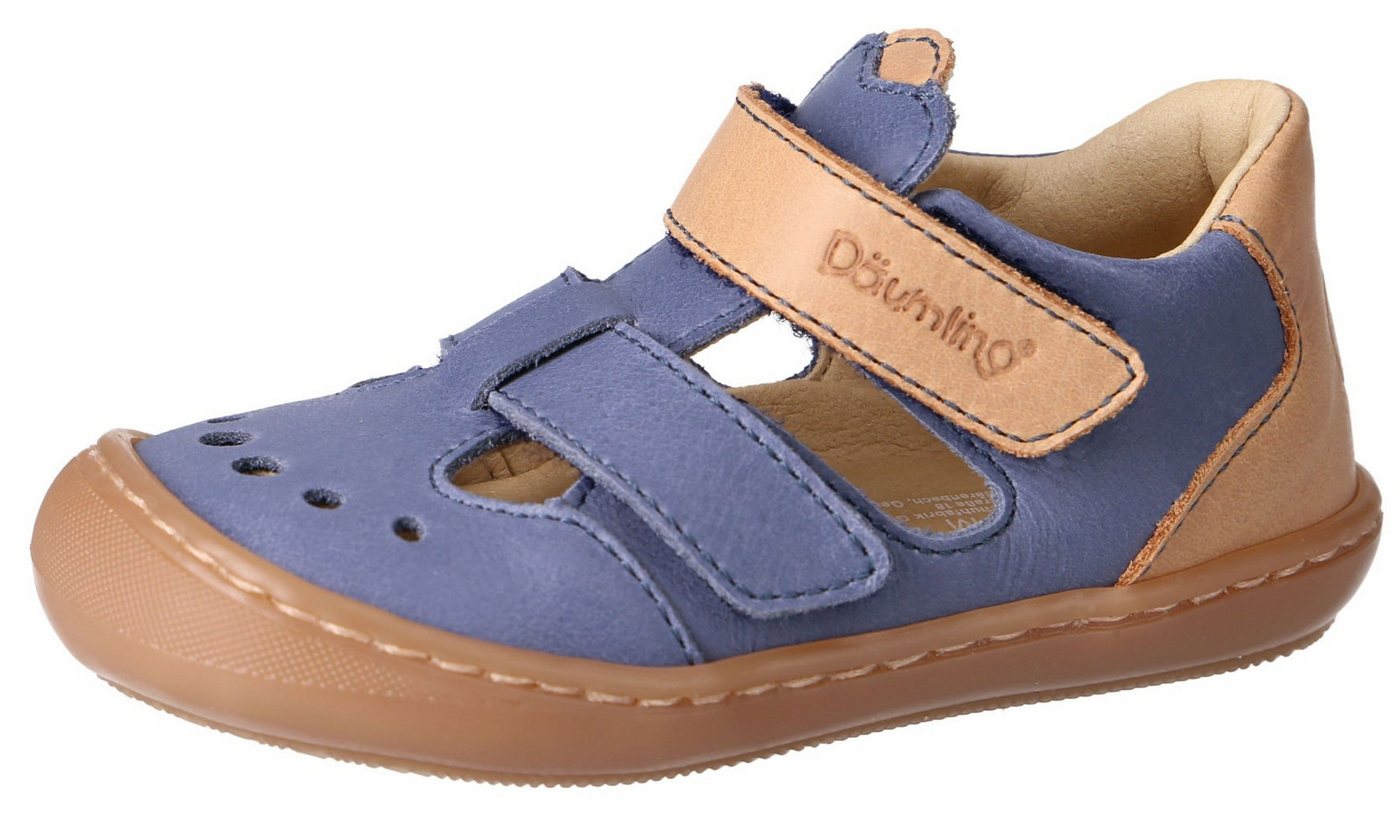 Däumling Kinder Lauflern Sena Lauflernschuhe Sandale (Chalk jeans Kaltfutter S)