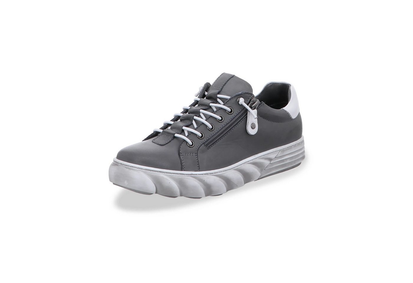 Gemini Damen Schnürschuh (grau/weiß)