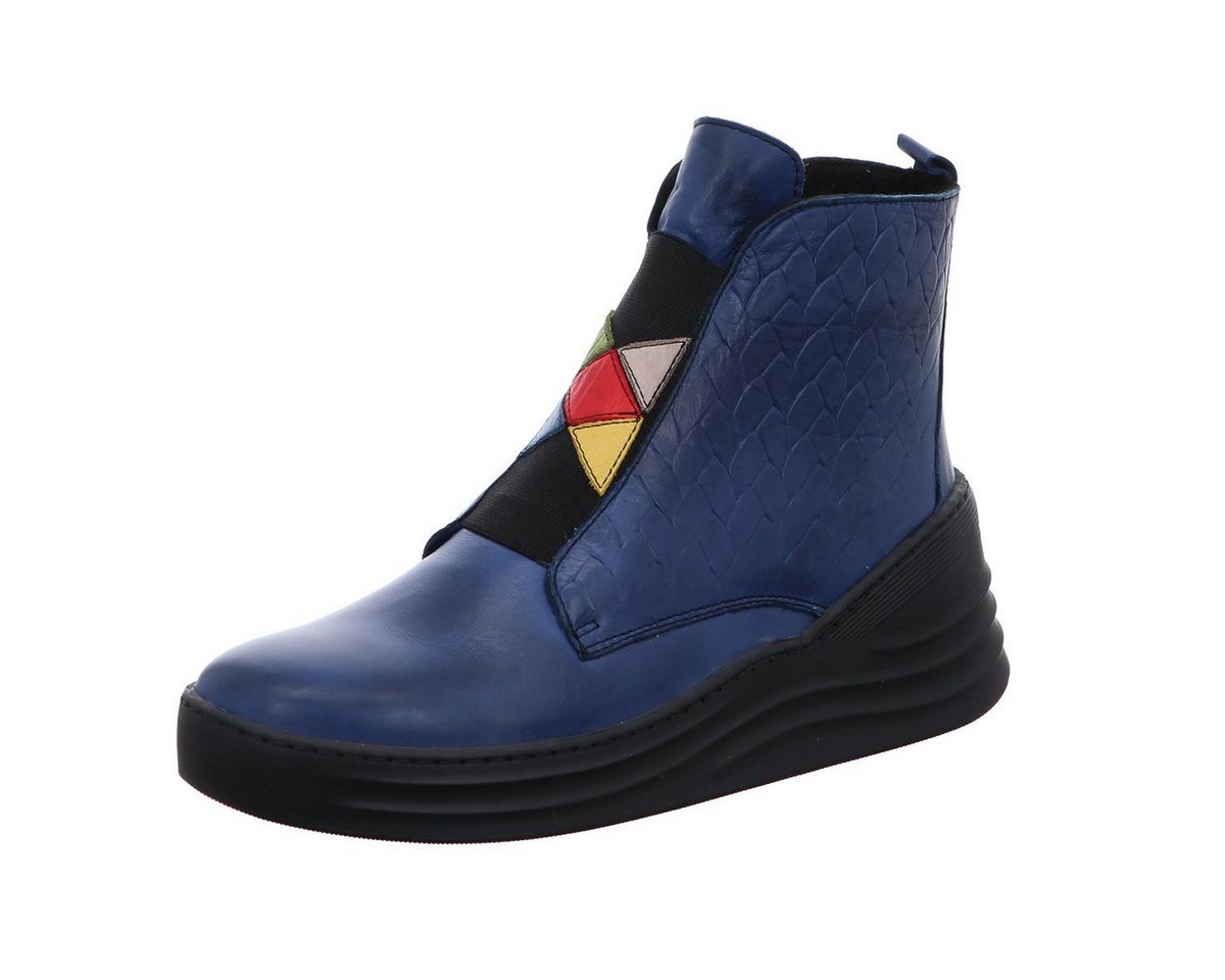 Damen Stiefelette (beige/blau/gelb/grün/rot/schwarz)