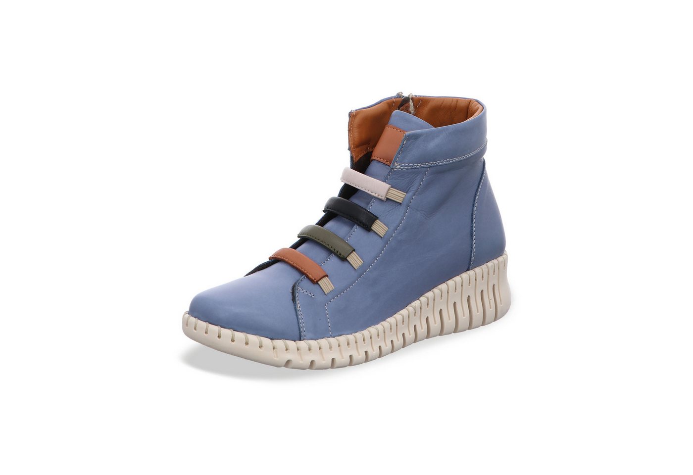 Damen Stiefelette (blau/braun)