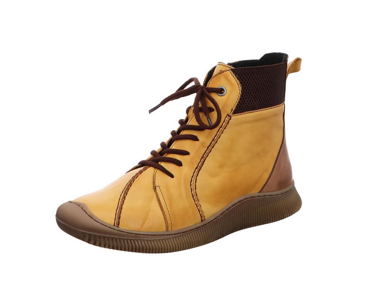 Damen Stiefelette (braun/gelb)