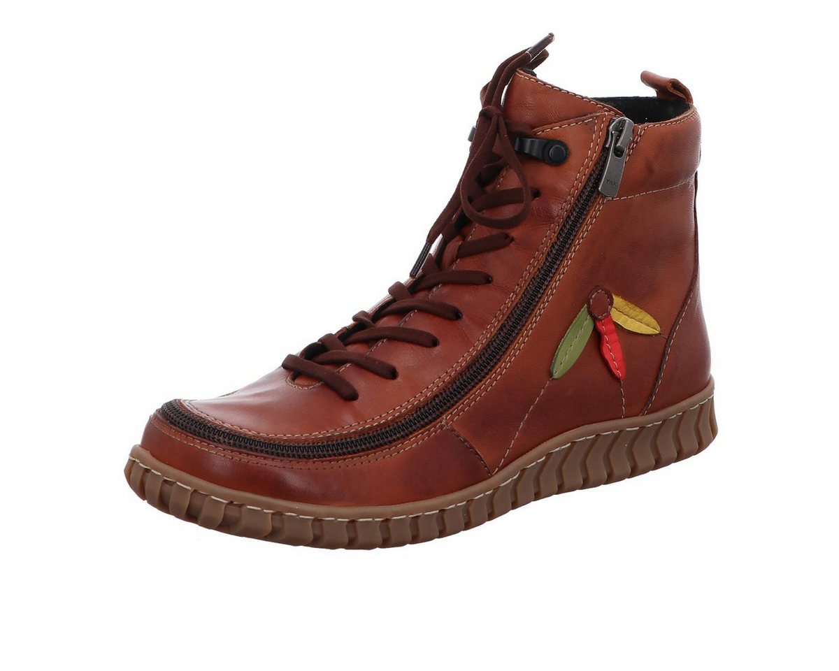 Damen Stiefelette (braun/gelb/grün/rot)