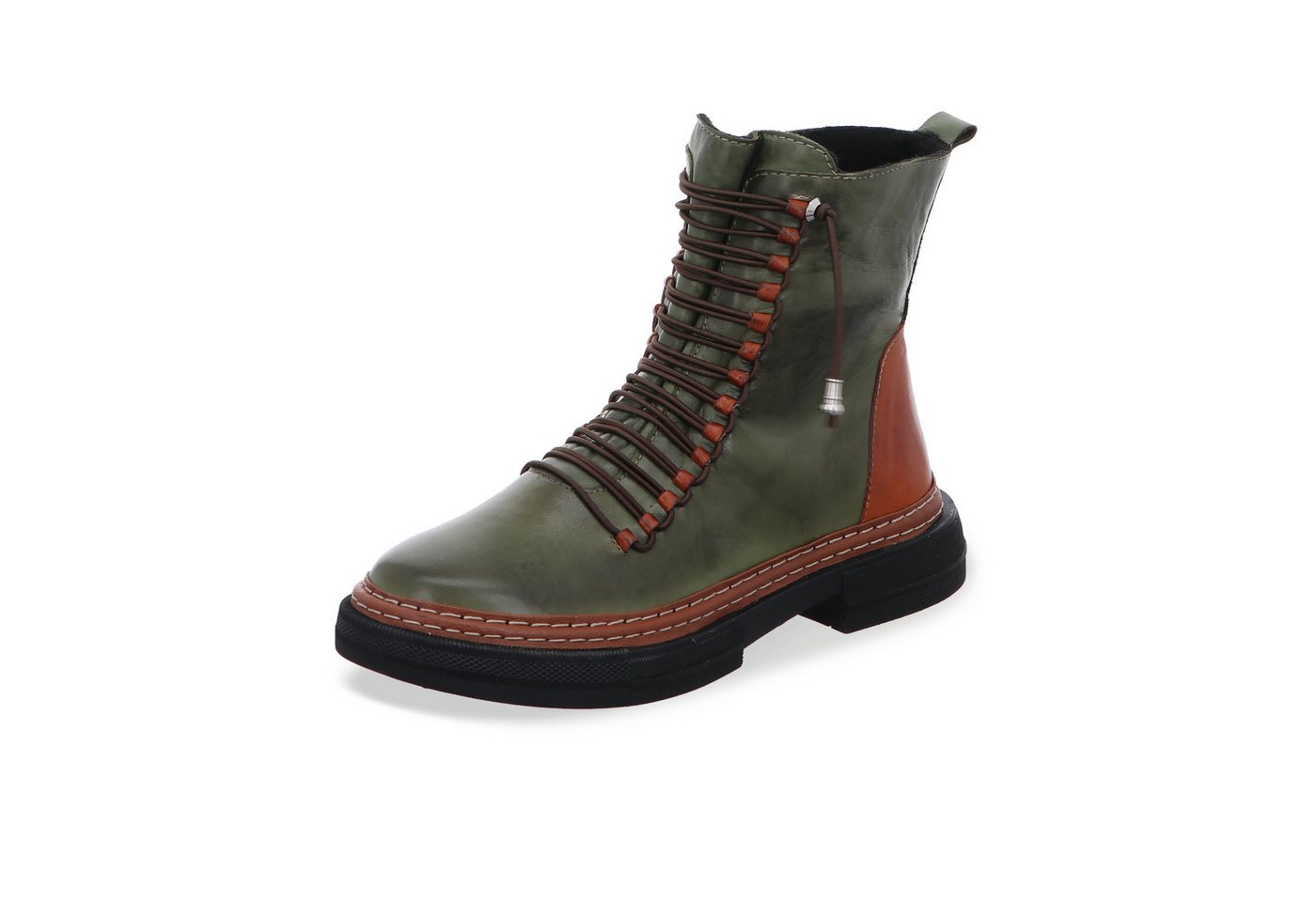 Damen Stiefelette (braun/grün)