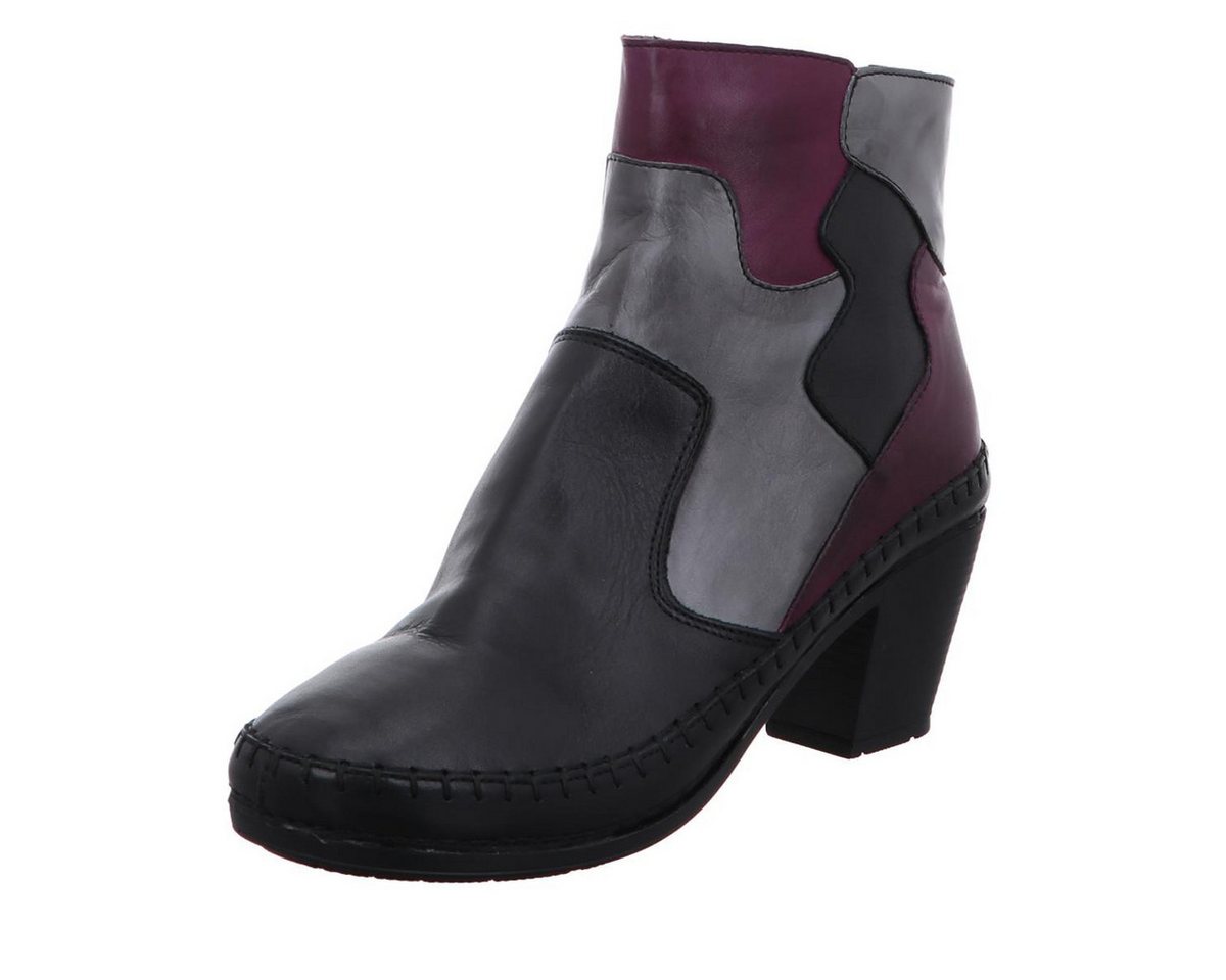 Damen Stiefelette (grau/lila/schwarz)
