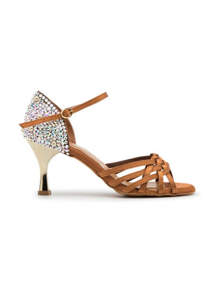 Dancing Queens Sparkle Accent Tanzschuhe Satin - Absatz 7.0 cm flare Sandalette