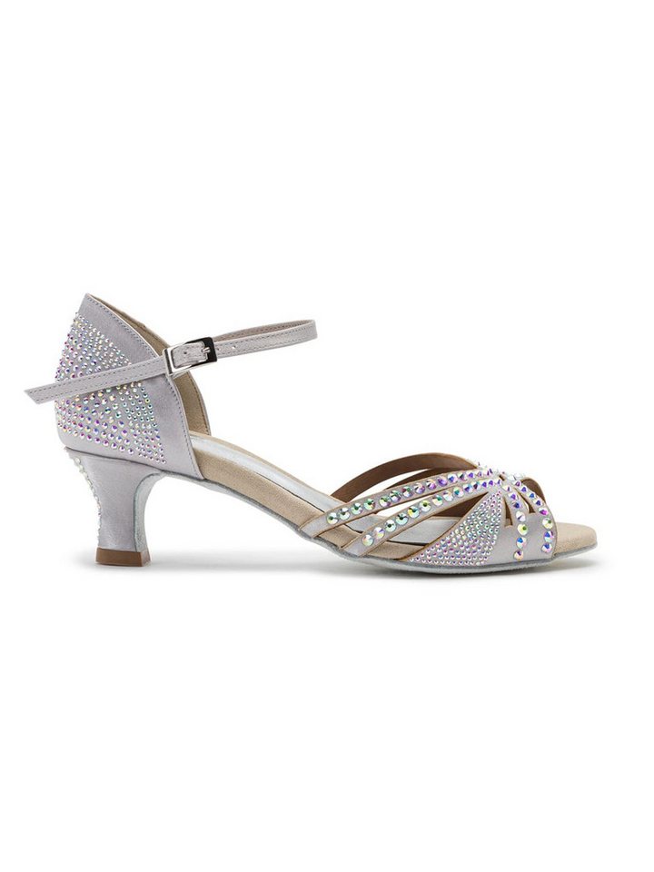 Dancing Queens Sparkle Shine Satin Sandalette Satin Heels, Salsa Bachata Standardtanz Discofox