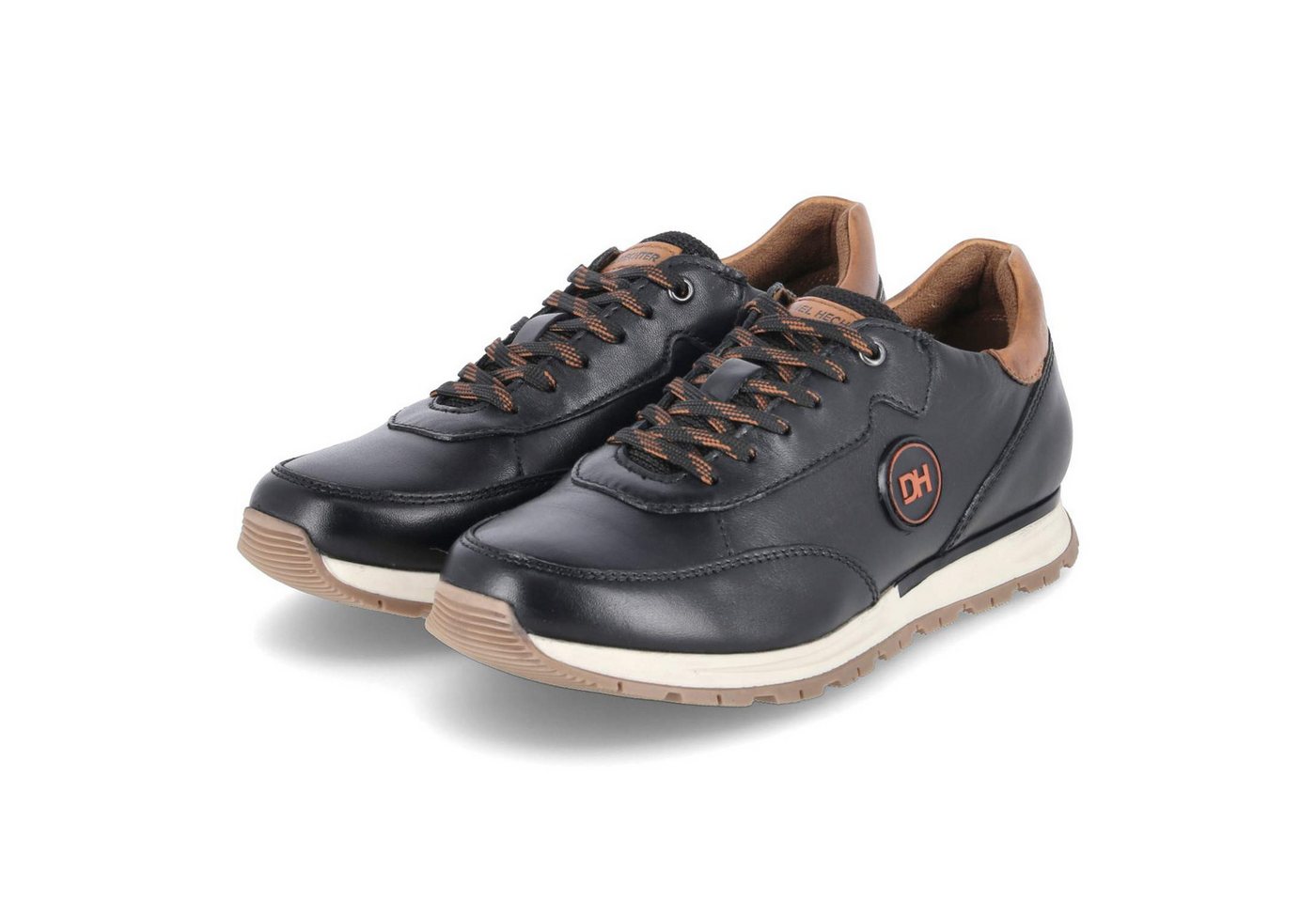 Daniel Hechter 831AE6031100-1000 SP Herren Glattleder schwarz Schnürschuh