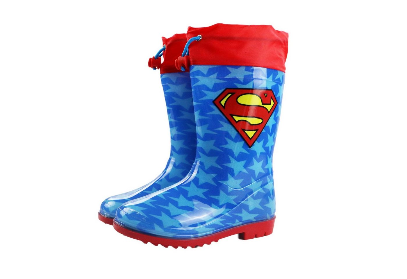 DC Comics Superman Kinder Stiefel Regenstiefel Gummistiefel Gr. 25 bis 34
