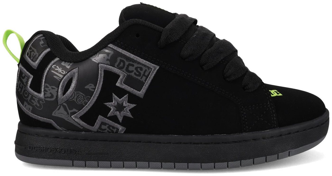 DC Shoes Court Graffik Black/Grey/Lime Sneaker