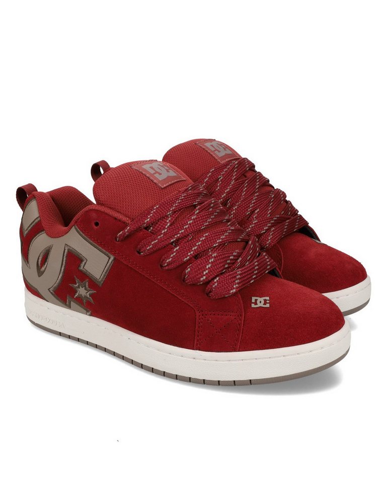 DC Shoes Court Graffik Schnürschuh (rot/beige)