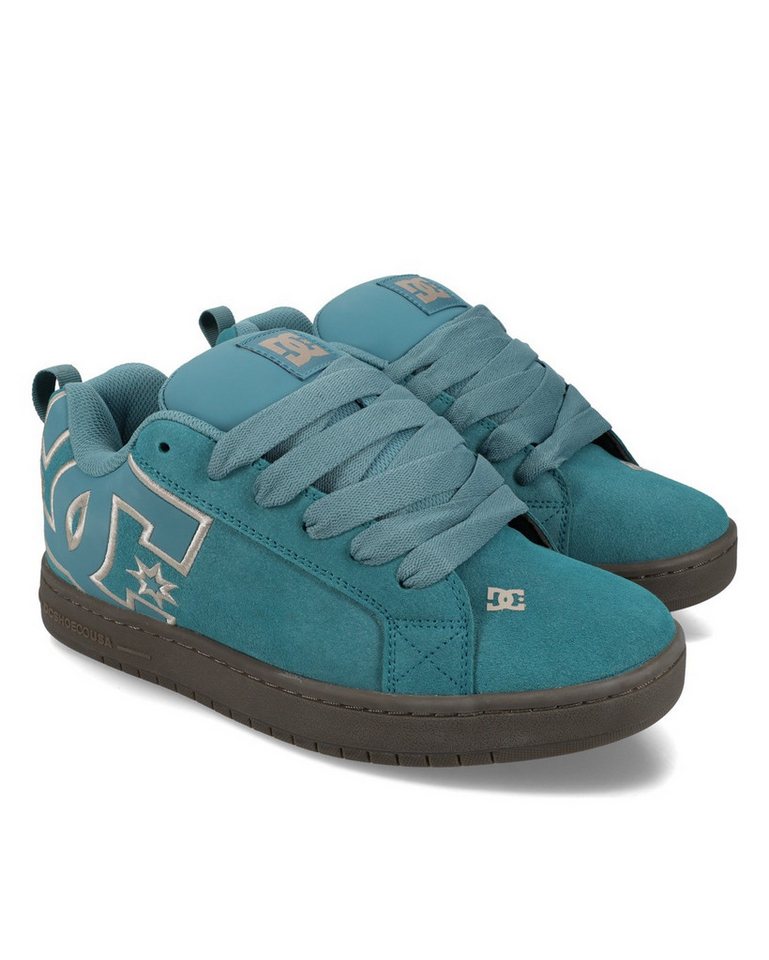 DC Shoes Court Graffik Sneaker (Teal/Gum)
