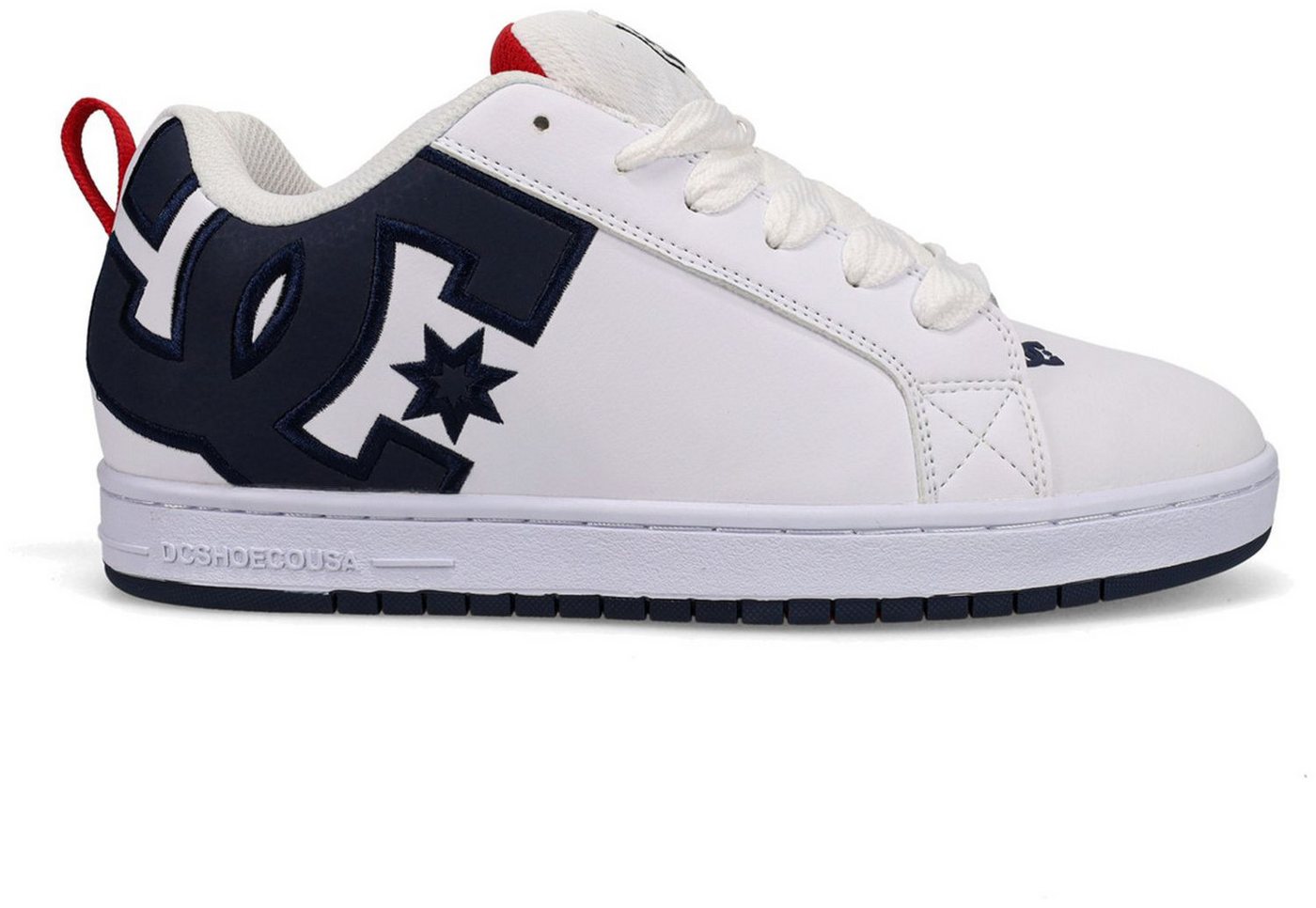 DC Shoes Court Graffik White/Navy/Red Sneaker