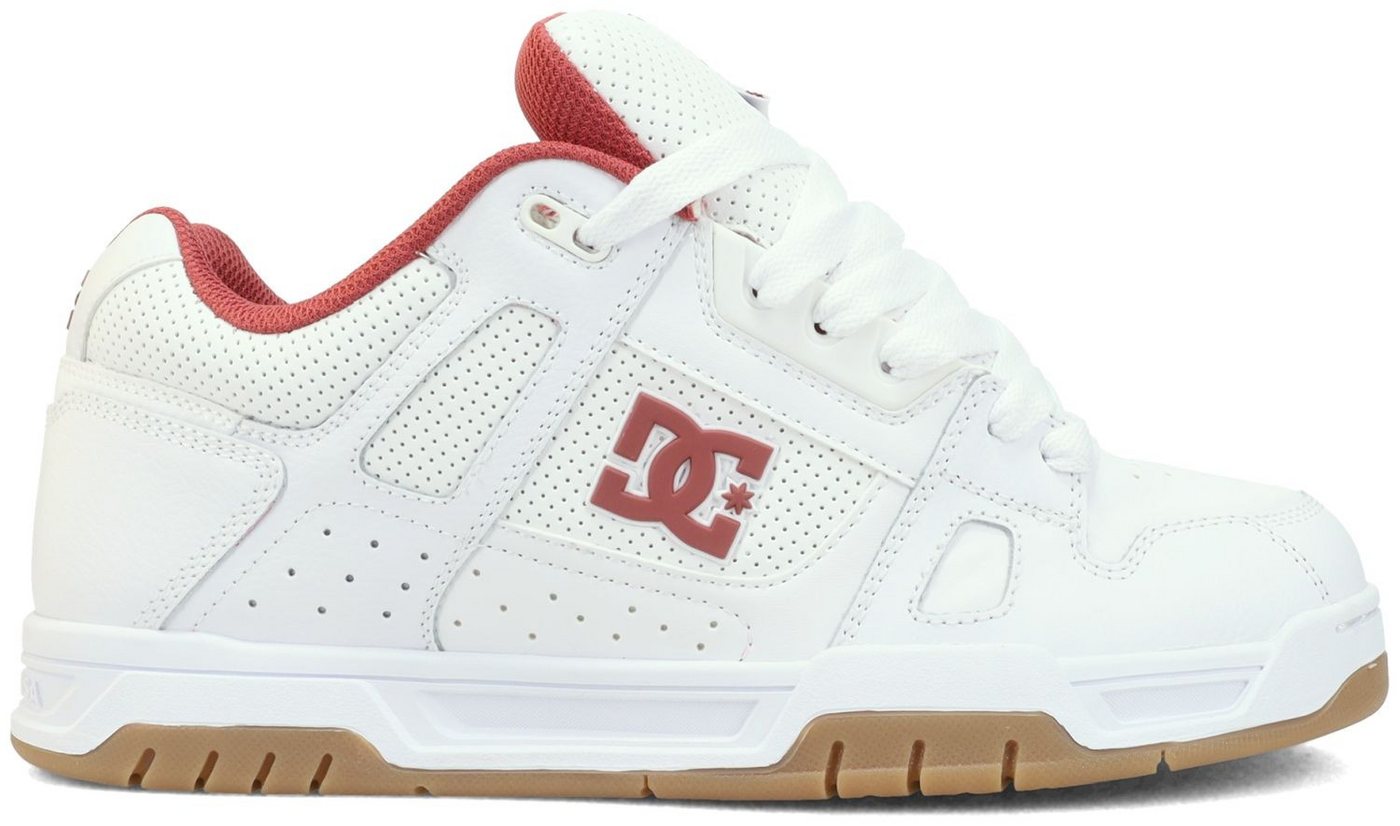 DC Shoes Stag White/Brick Red/Gum Sneaker