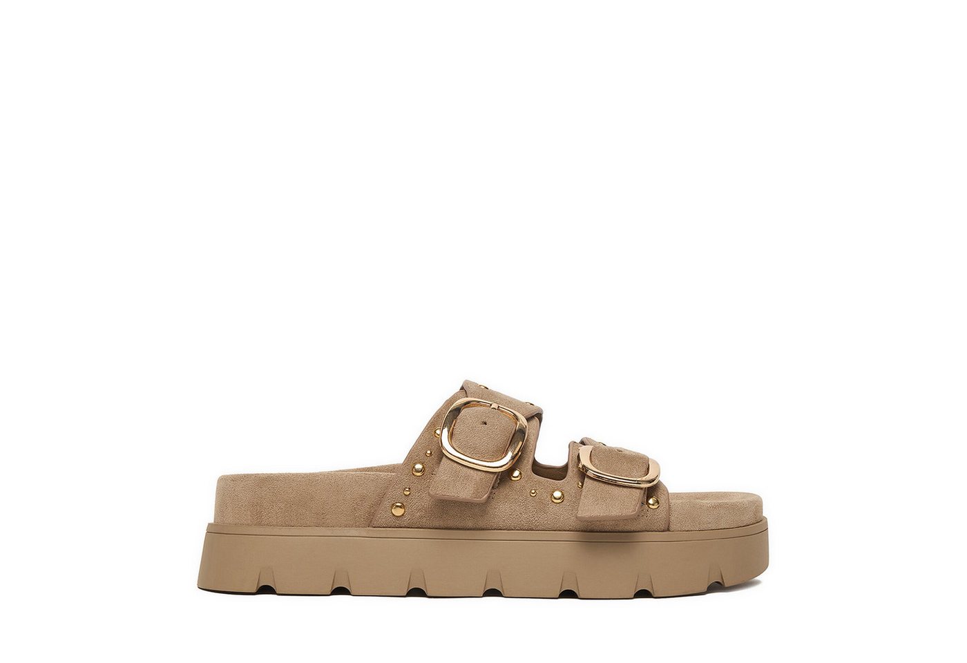 DeeZee Damen-Flip-Flops Beige Badepantolette