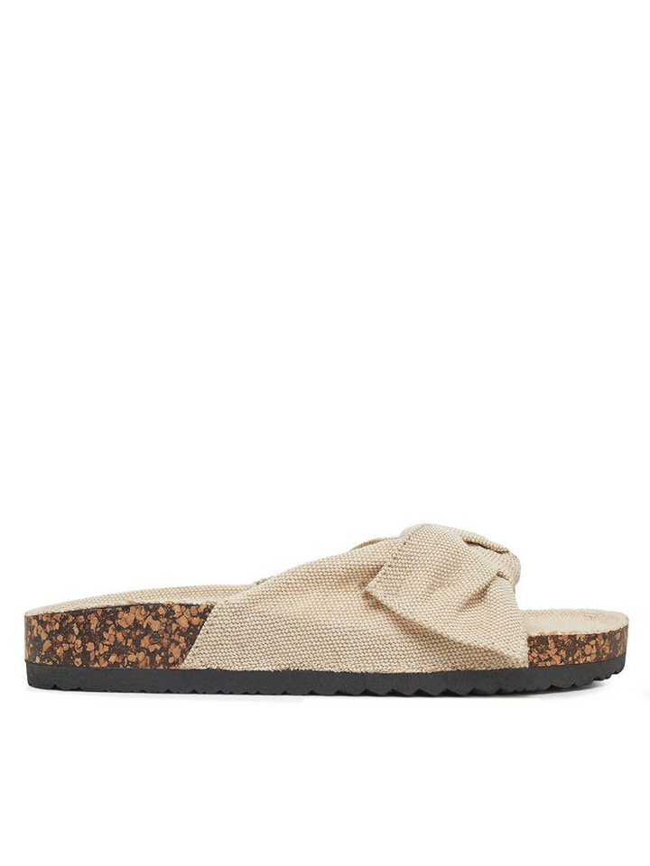 DeeZee Damen Flip-Flops Beige EA998-1 Badepantolette