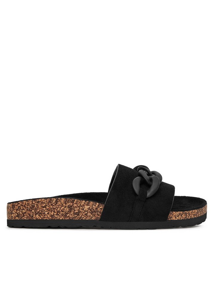 DeeZee Damen Flip-Flops Schwarz S113 Badepantolette