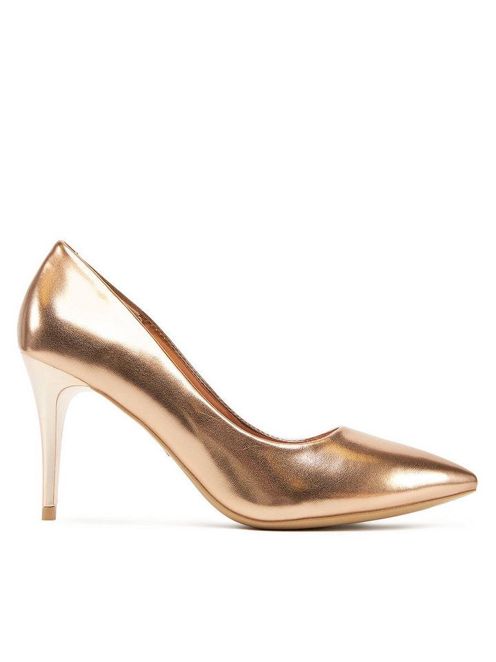 DeeZee Damen High Heels Beige DZ0023 High-Heel-Stiefel